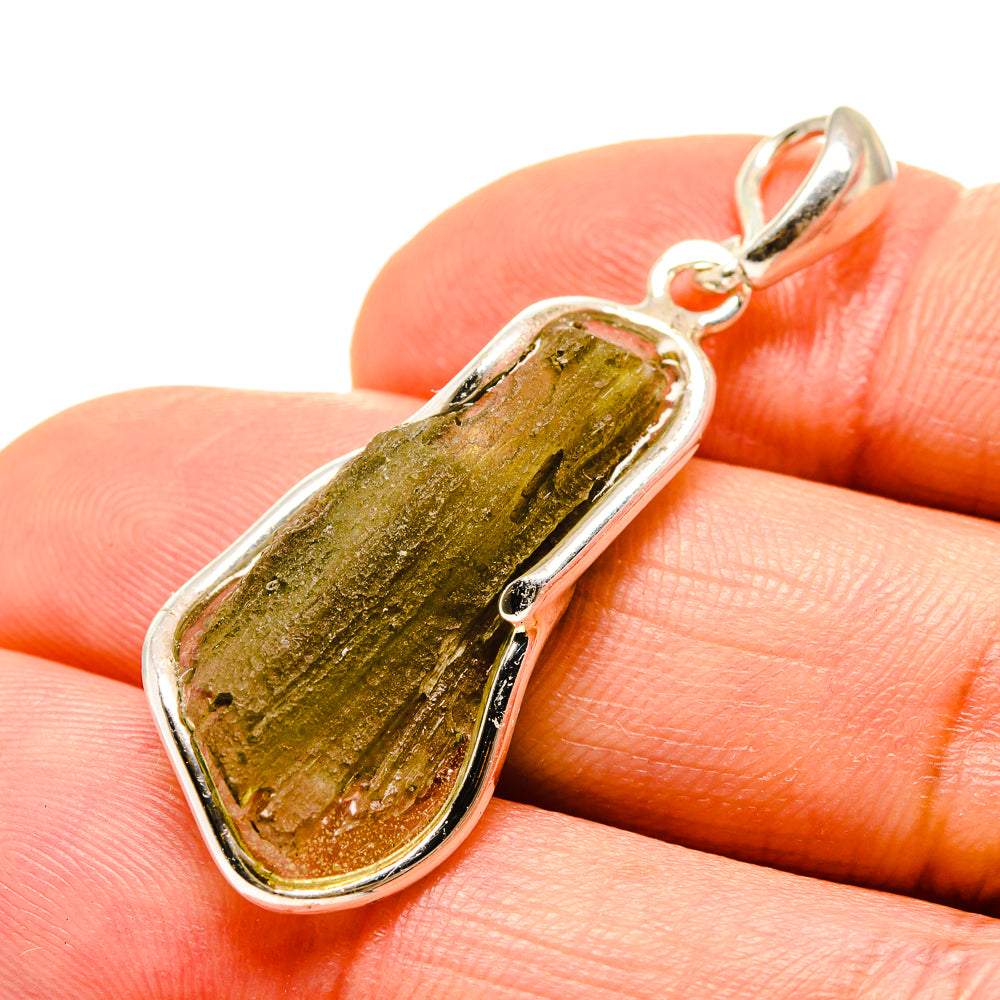 Czech Moldavite Pendants handcrafted by Anasilvercos - PD754884