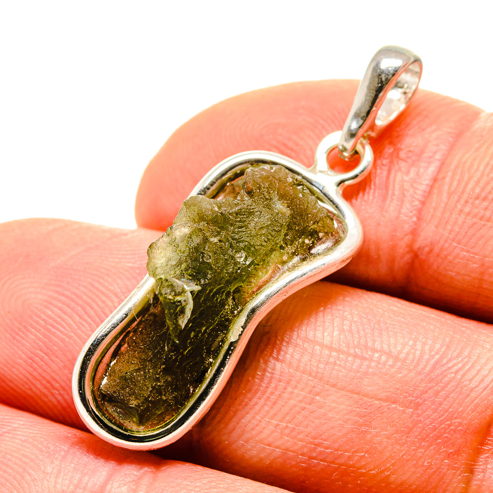 Czech Moldavite Pendants handcrafted by Anasilvercos - PD754890