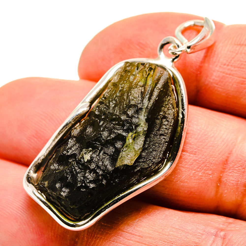 Czech Moldavite Pendants handcrafted by Anasilvercos - PD754938