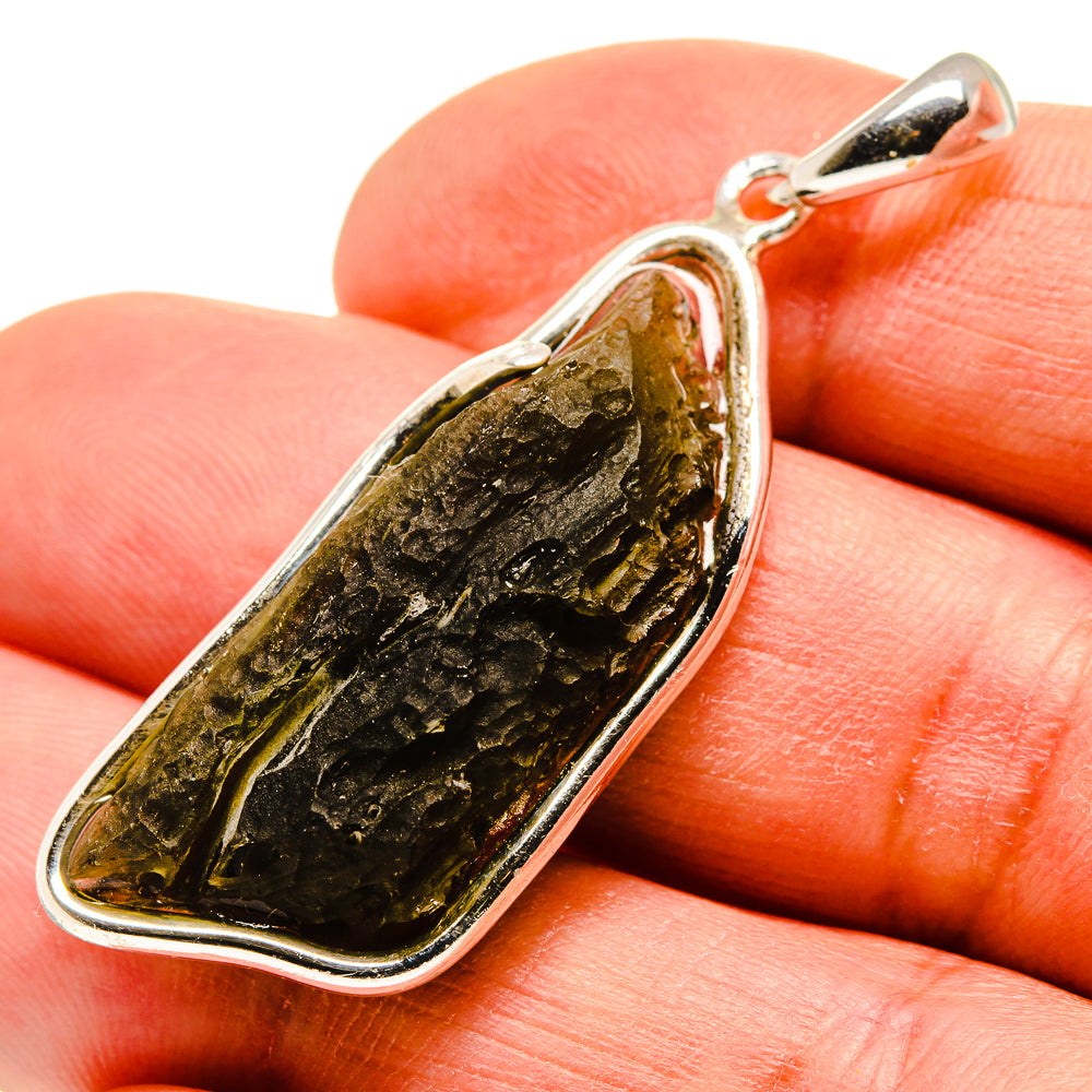 Czech Moldavite Pendants handcrafted by Anasilvercos - PD754939