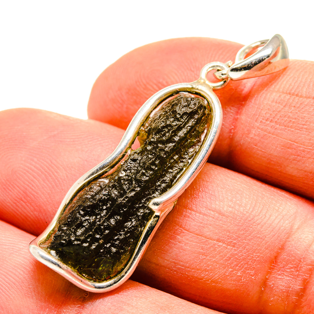 Czech Moldavite Pendants handcrafted by Anasilvercos - PD754944