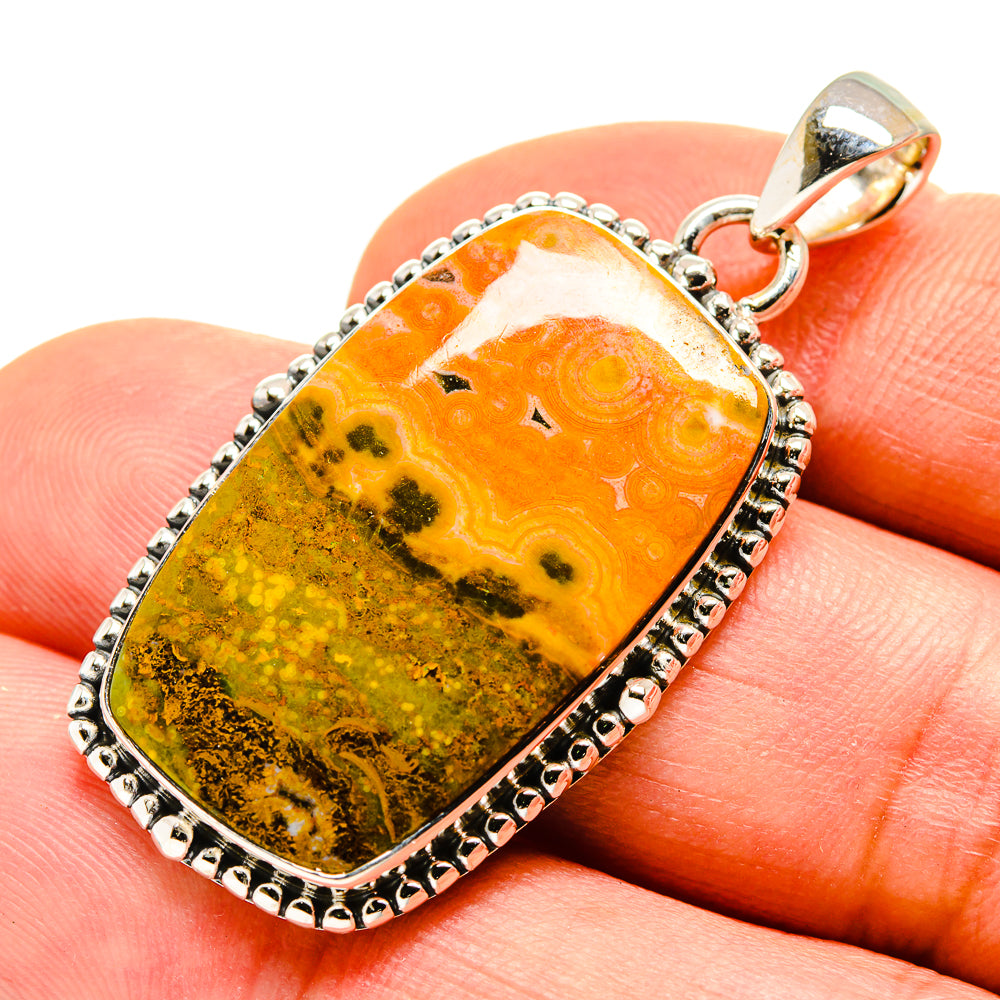 Bumble Bee Jasper Pendants handcrafted by Anasilvercos - PD755034