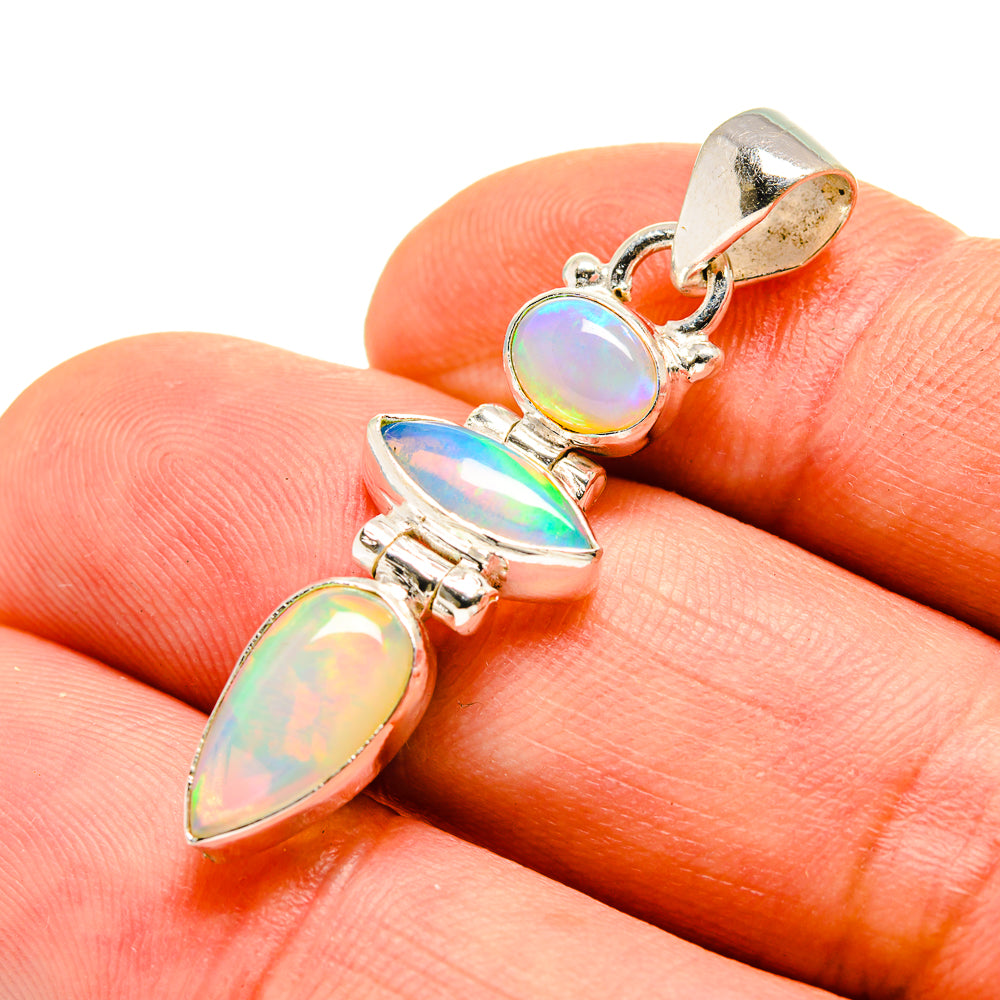 Ethiopian Opal Pendants handcrafted by Anasilvercos - PD755037
