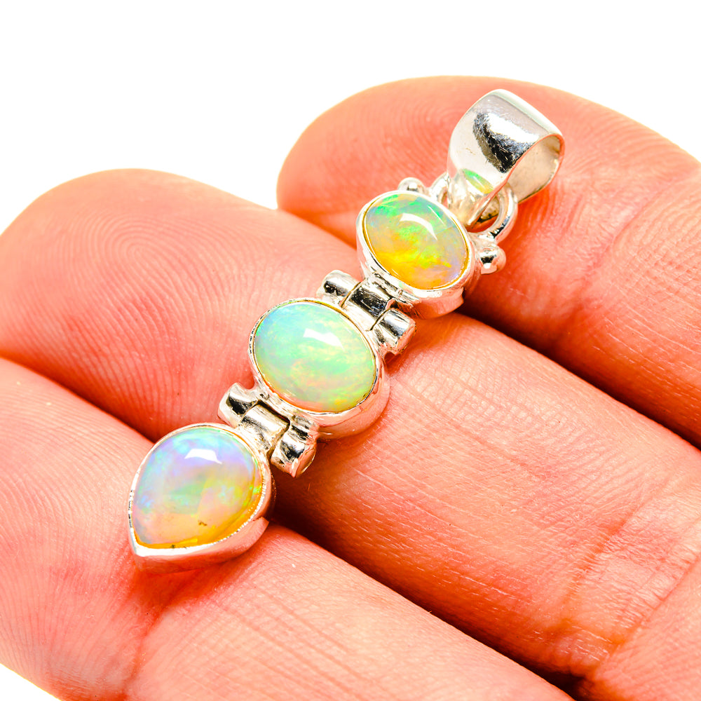 Ethiopian Opal Pendants handcrafted by Anasilvercos - PD755039