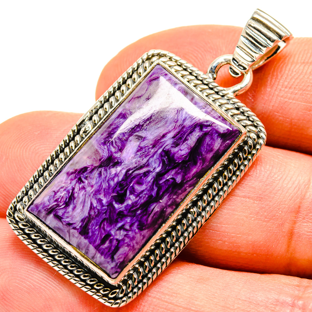 Charoite Pendants handcrafted by Anasilvercos - PD755047
