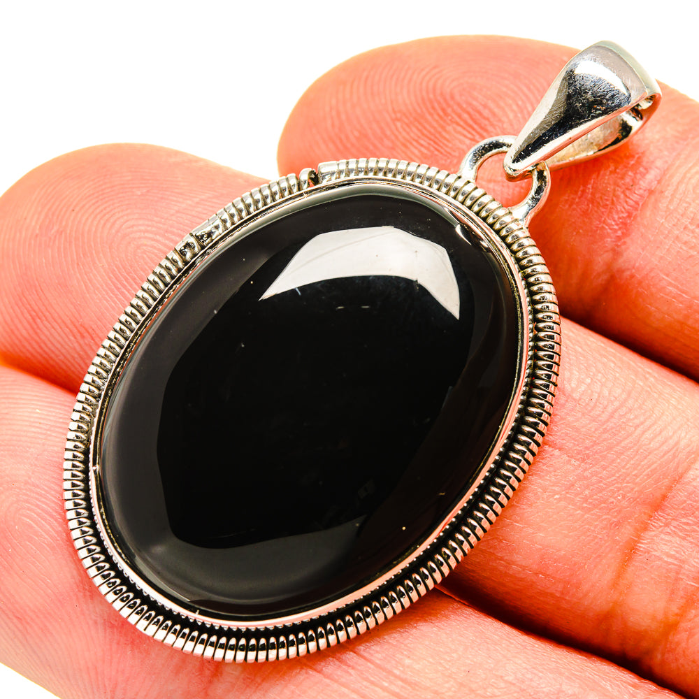 Black Onyx Pendants handcrafted by Anasilvercos - PD755049