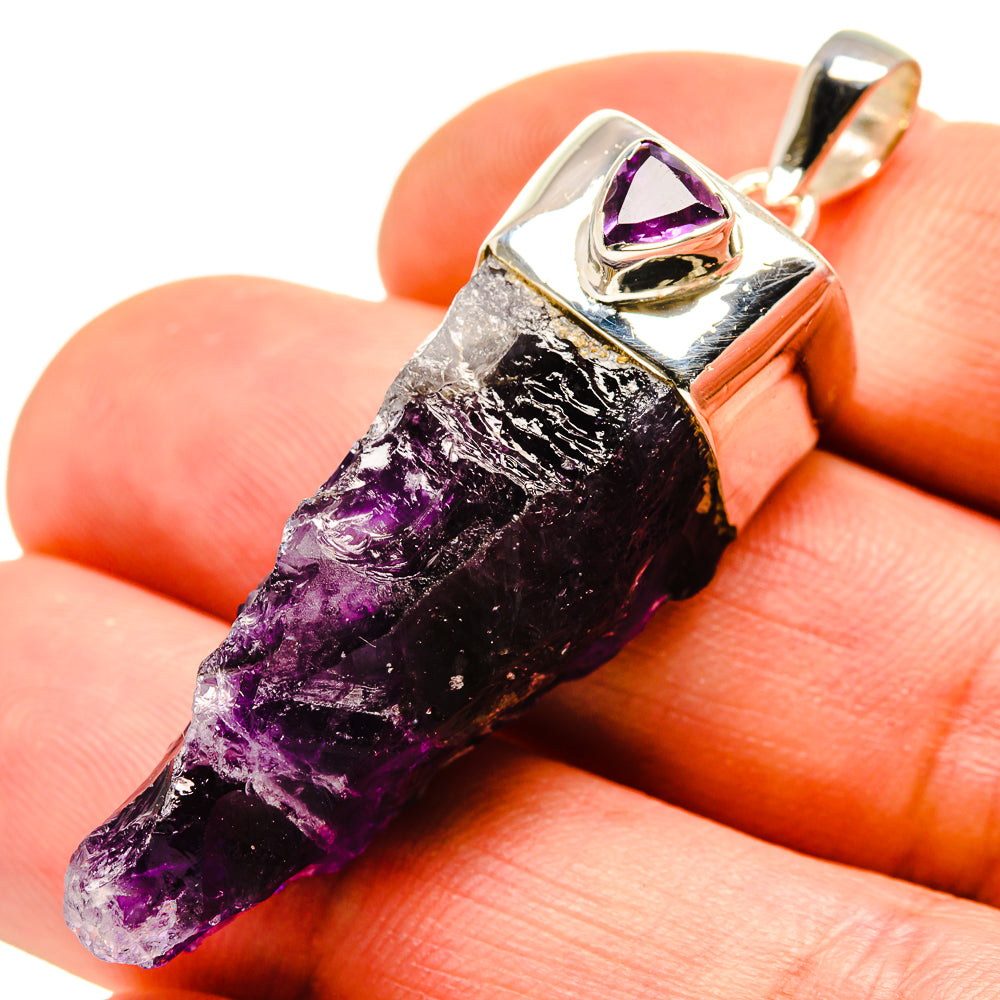 Amethyst Stalactite Pendants handcrafted by Anasilvercos - PD755058