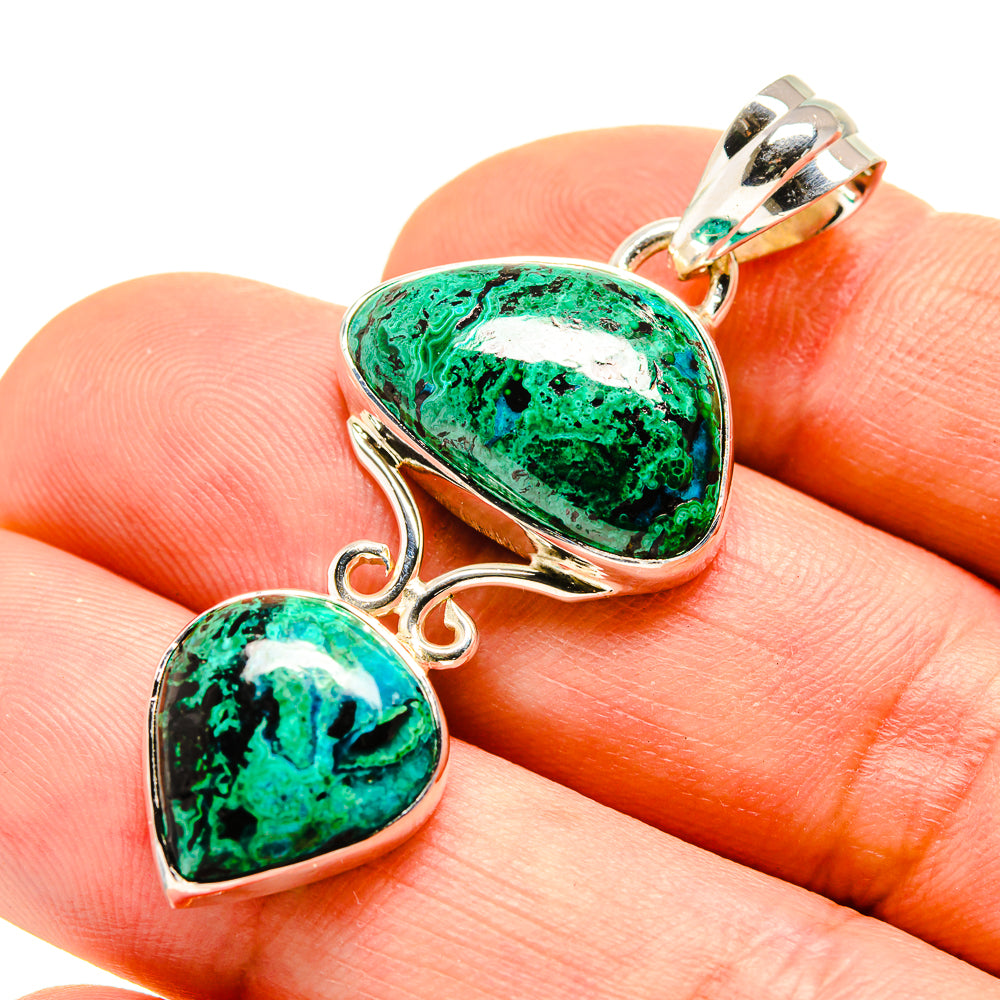 Chrysocolla Pendants handcrafted by Anasilvercos - PD755061