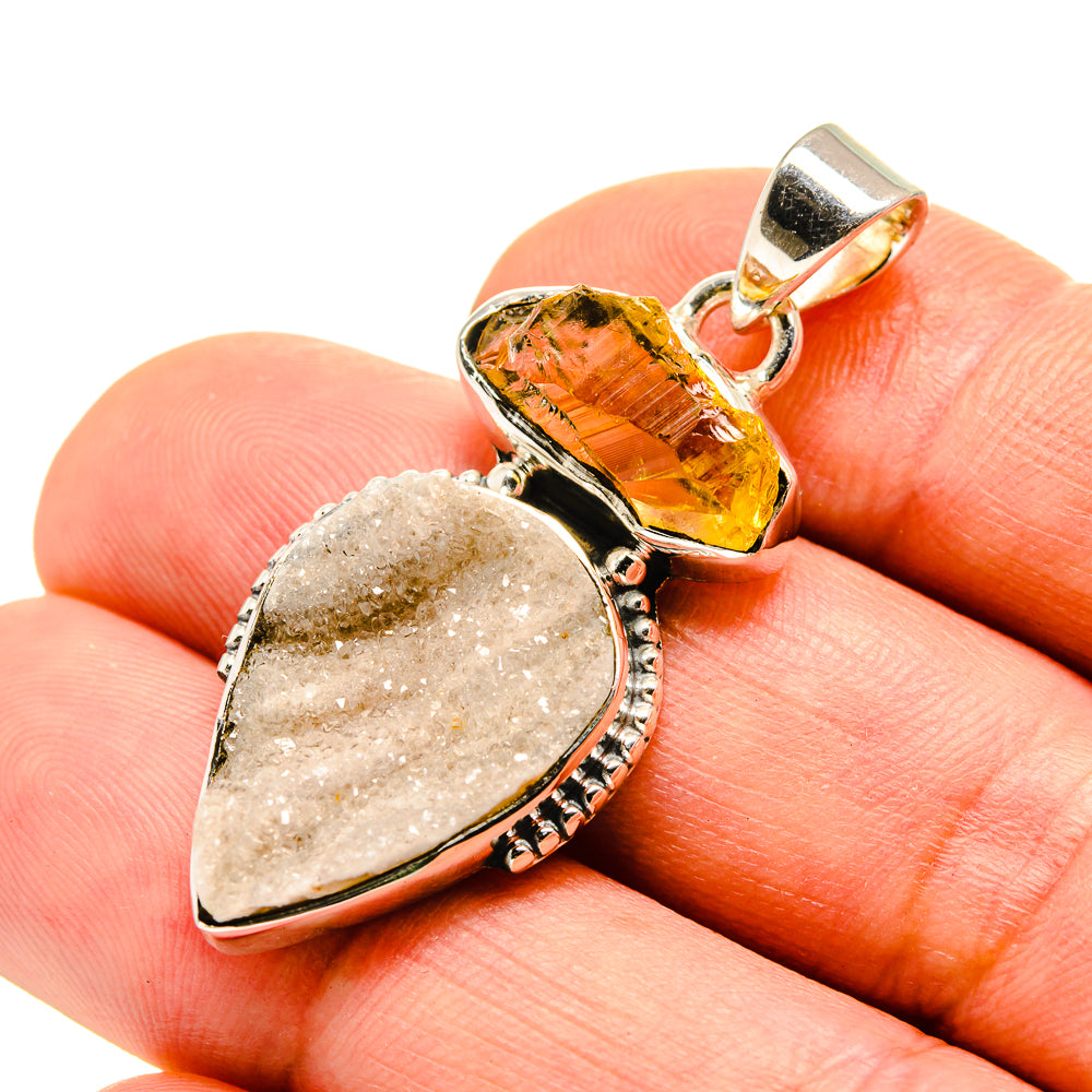 Desert Druzy Pendants handcrafted by Anasilvercos - PD755069