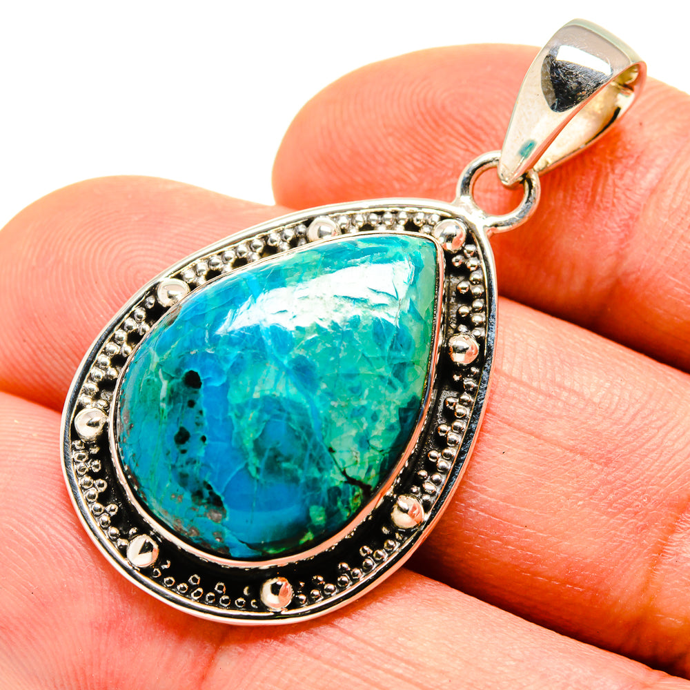 Chrysocolla Pendants handcrafted by Anasilvercos - PD755085