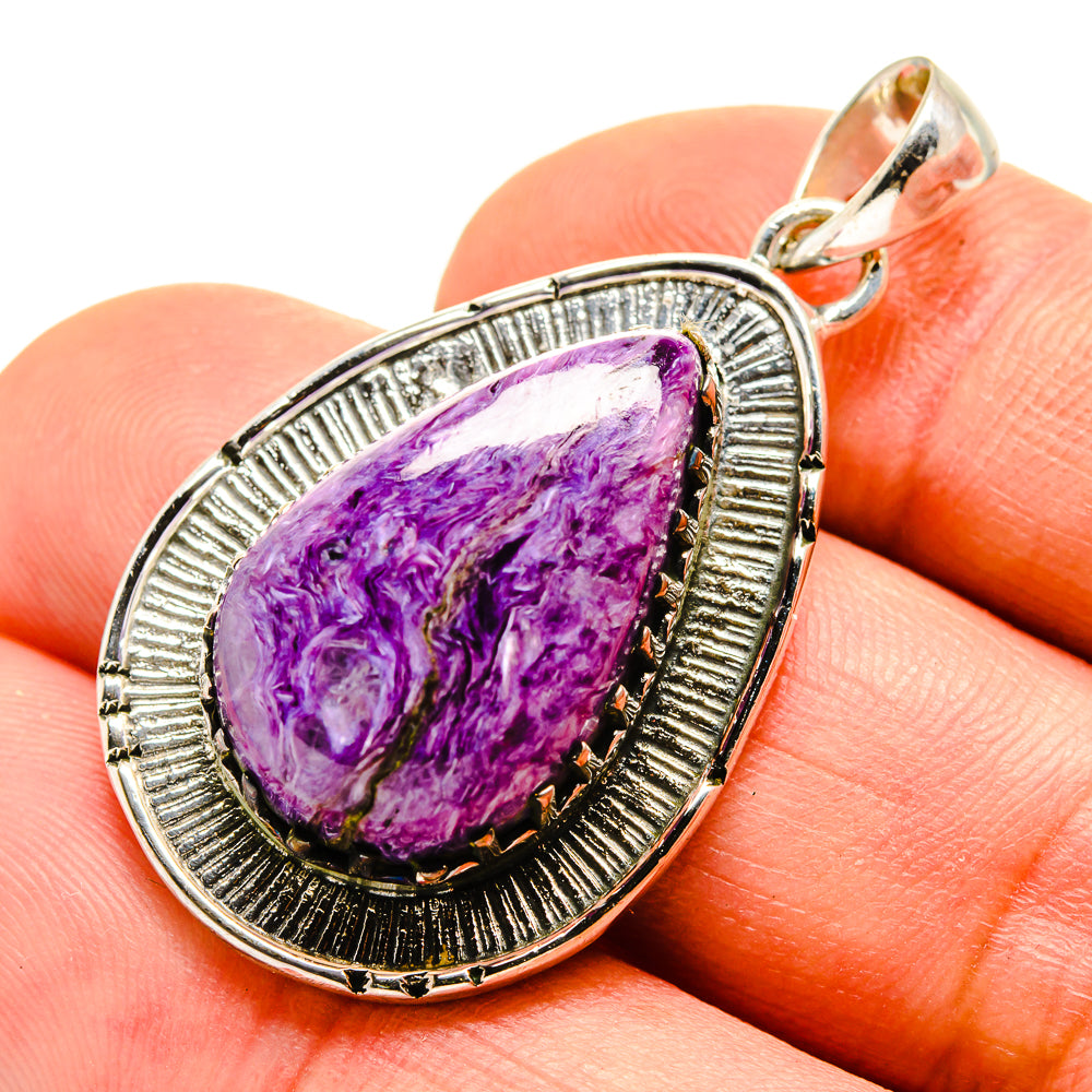 Charoite Pendants handcrafted by Anasilvercos - PD755087