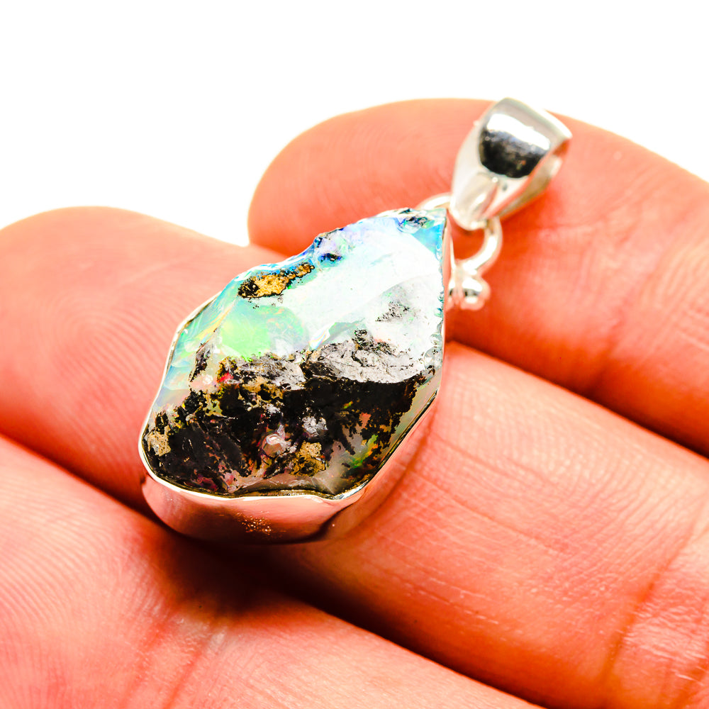 Ethiopian Opal Pendants handcrafted by Anasilvercos - PD755098