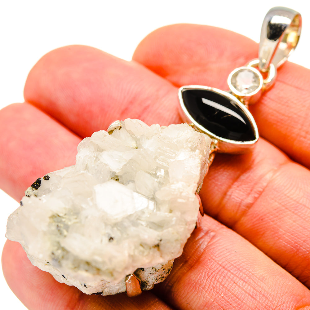 Rainbow Moonstone Crystal Pendants handcrafted by Anasilvercos - PD755108