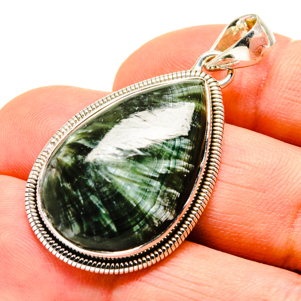 Seraphinite Pendants handcrafted by Anasilvercos - PD755133