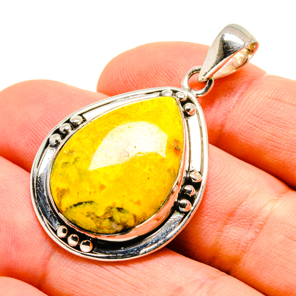 Bumble Bee Jasper Pendants handcrafted by Anasilvercos - PD755135