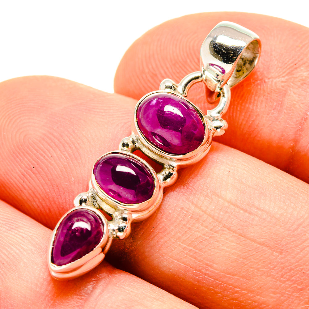 Pink Tourmaline Pendants handcrafted by Anasilvercos - PD755145