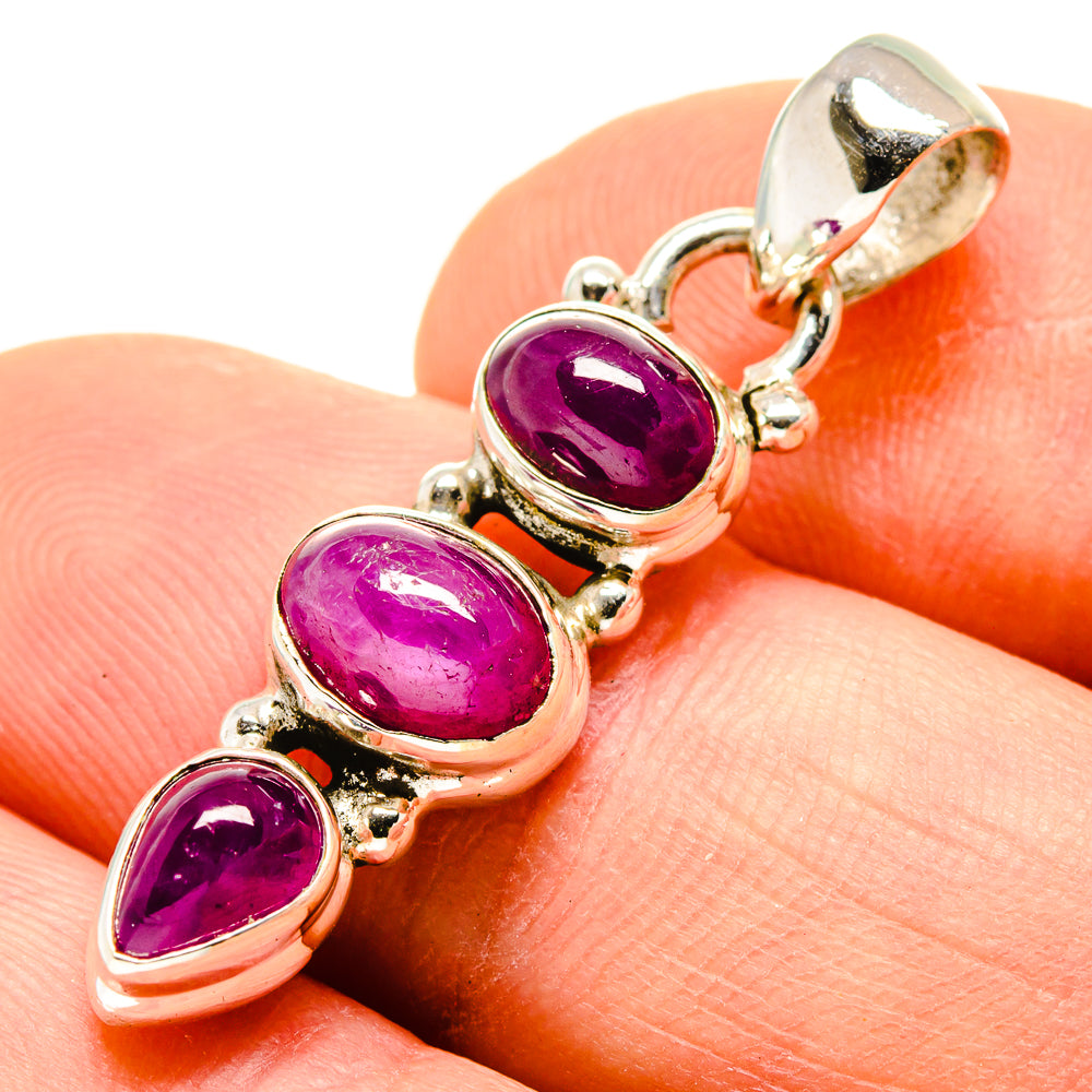 Pink Tourmaline Pendants handcrafted by Anasilvercos - PD755146