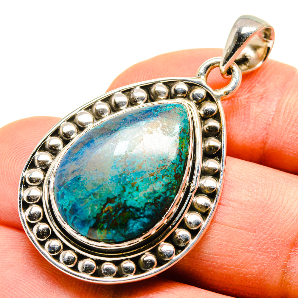 Chrysocolla Pendants handcrafted by Anasilvercos - PD755157