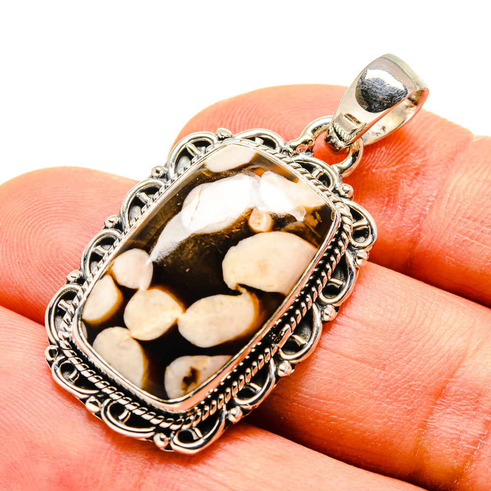 Peanut Wood Jasper Pendants handcrafted by Anasilvercos - PD755161