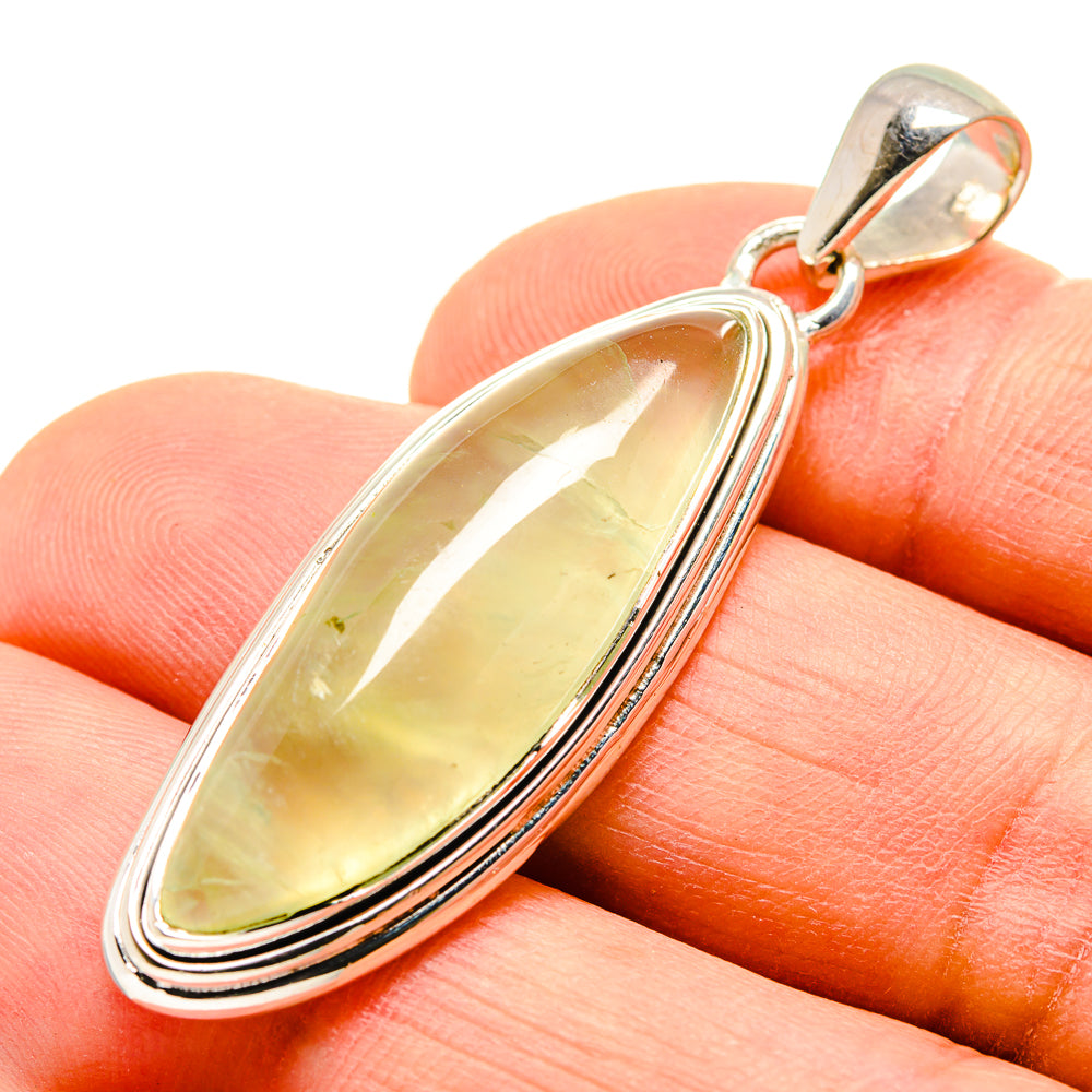 Prehnite Pendants handcrafted by Anasilvercos - PD755166