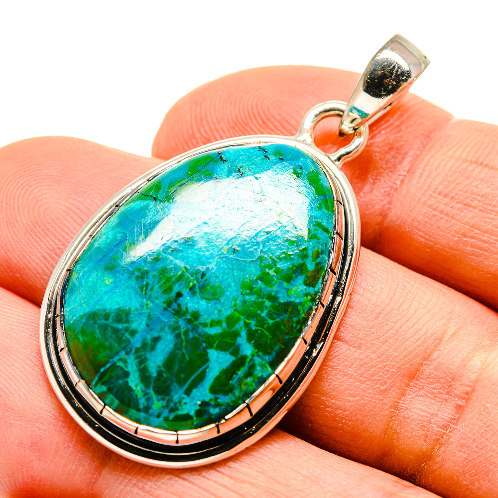 Chrysocolla Pendants handcrafted by Anasilvercos - PD755167