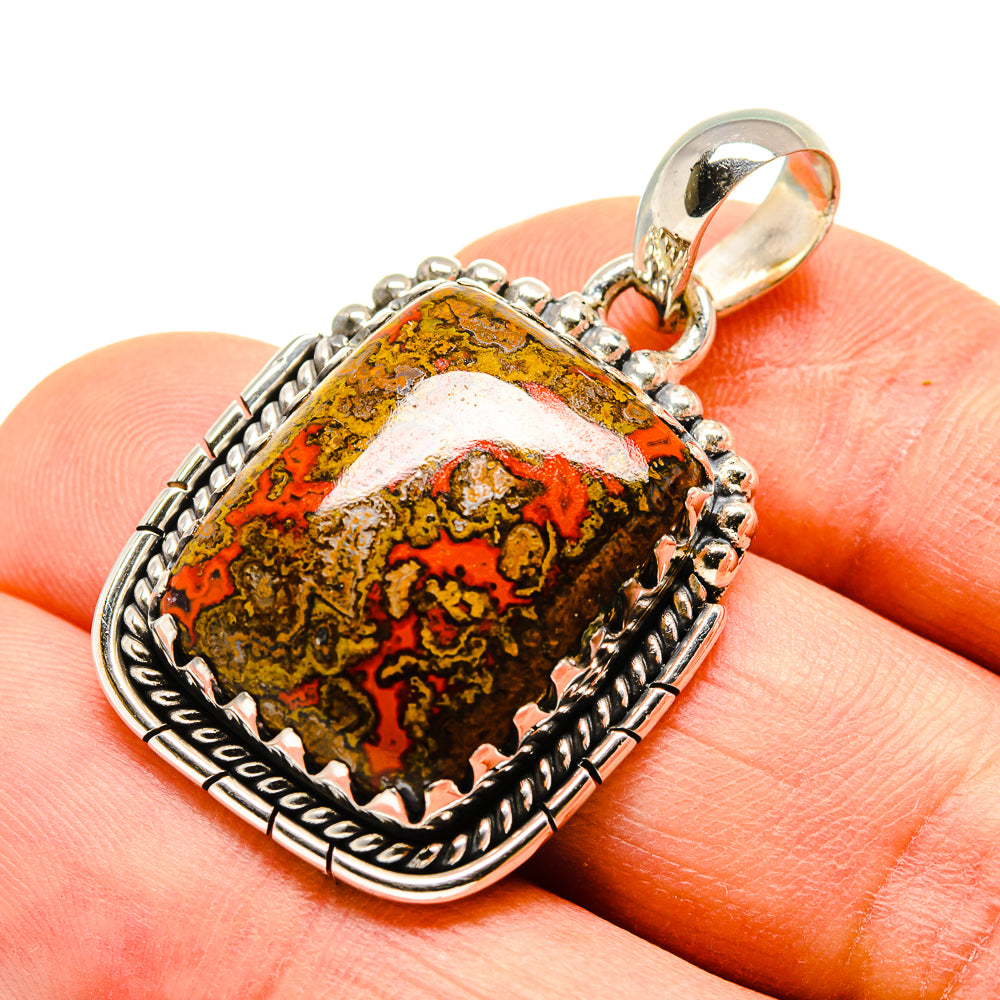 Moroccan Agate Pendants handcrafted by Anasilvercos - PD755175