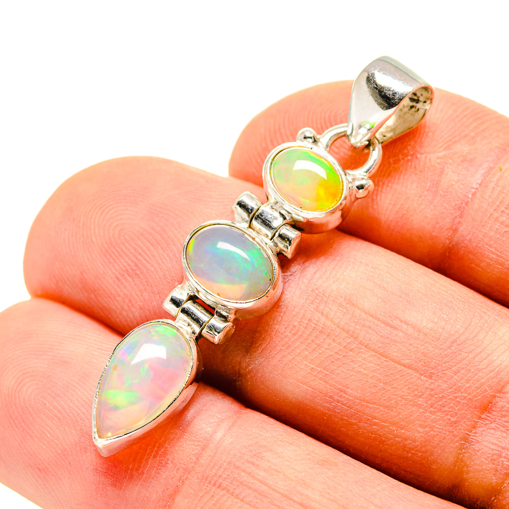 Ethiopian Opal Pendants handcrafted by Anasilvercos - PD755179