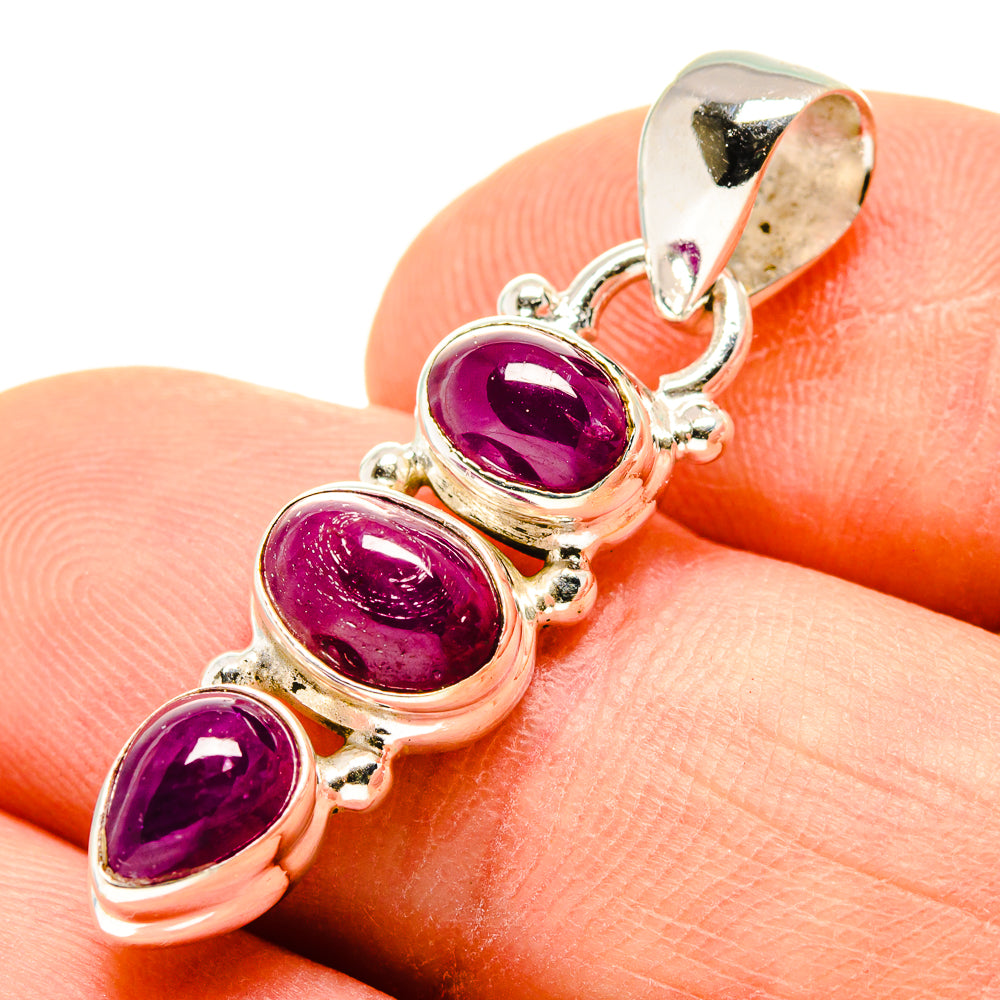 Pink Tourmaline Pendants handcrafted by Anasilvercos - PD755181