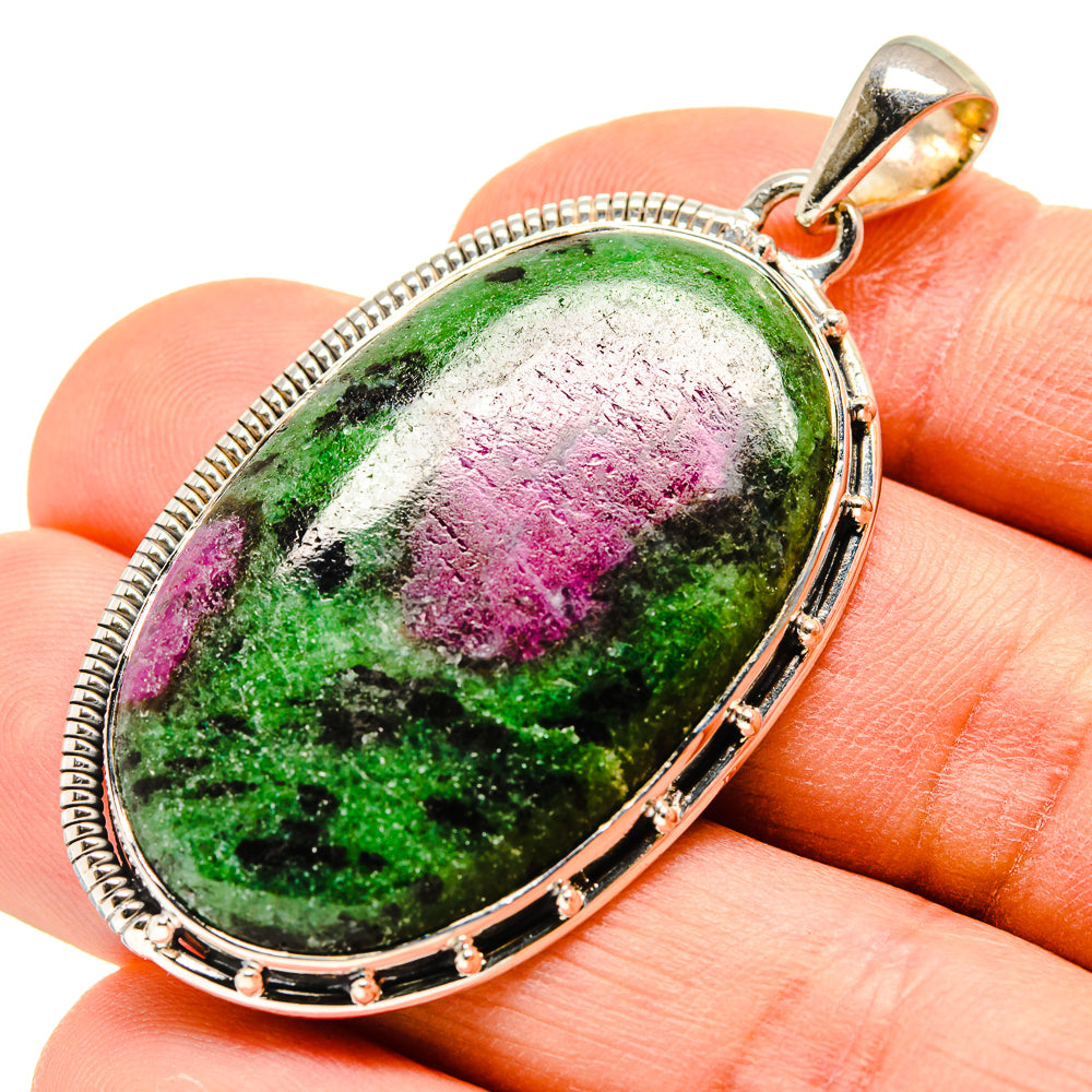 Ruby Zoisite Pendants handcrafted by Anasilvercos - PD755213