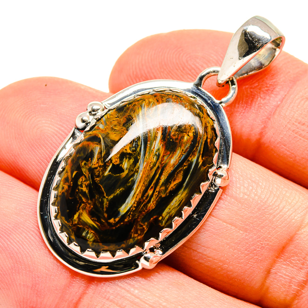 Golden Pietersite Pendants handcrafted by Anasilvercos - PD755225
