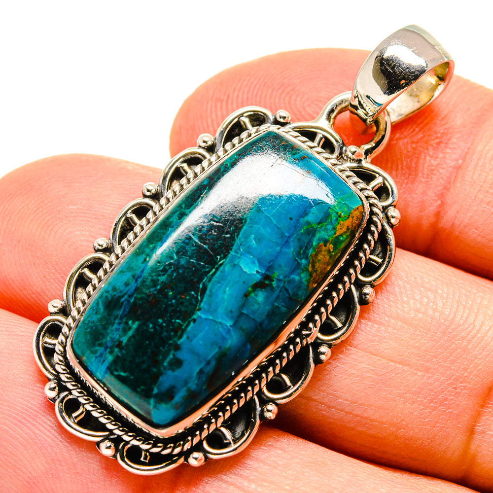 Chrysocolla Pendants handcrafted by Anasilvercos - PD755245