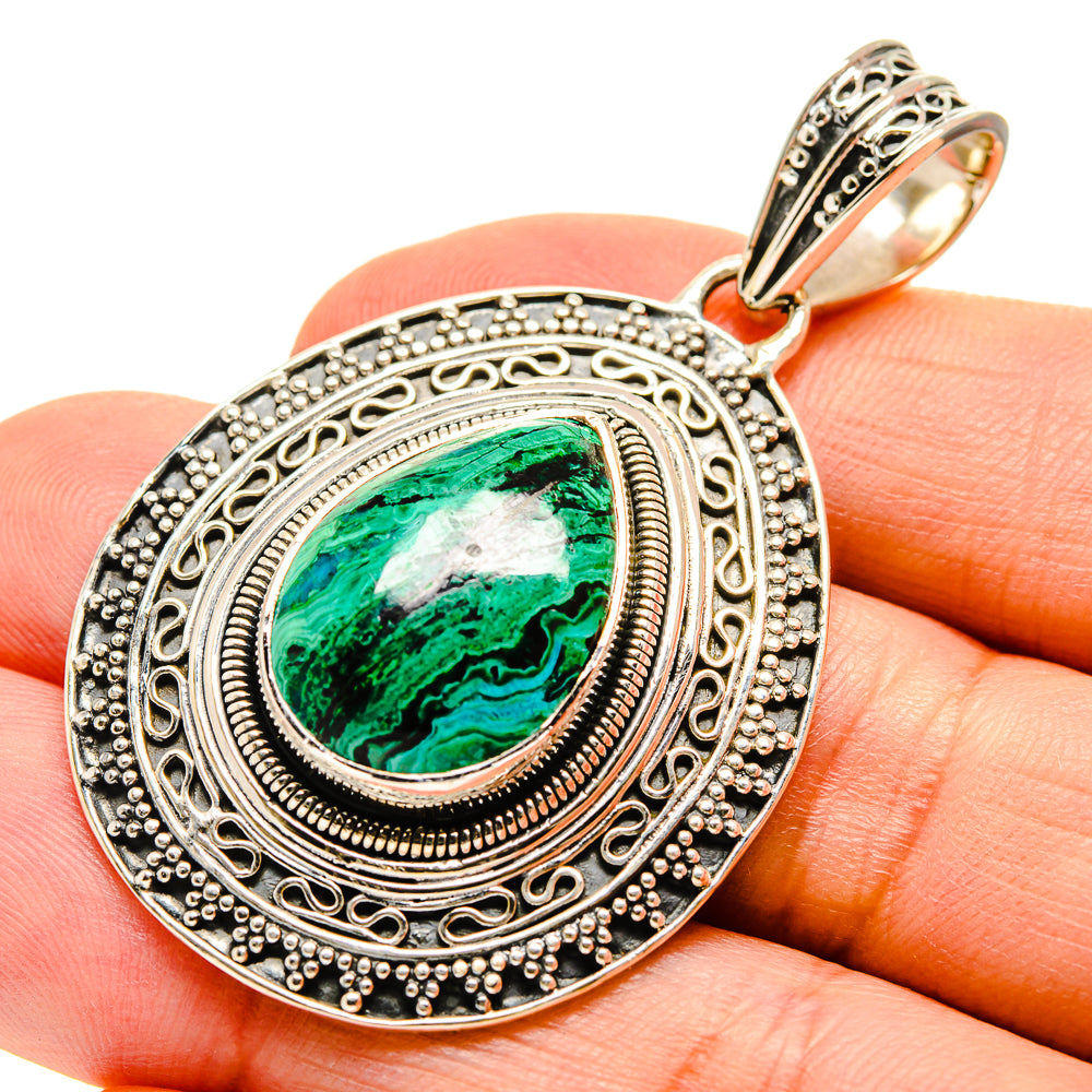 Chrysocolla Pendants handcrafted by Anasilvercos - PD755250