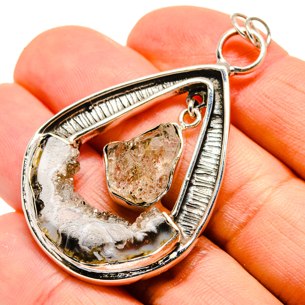 Occo Geode Slice Pendants handcrafted by Anasilvercos - PD755253