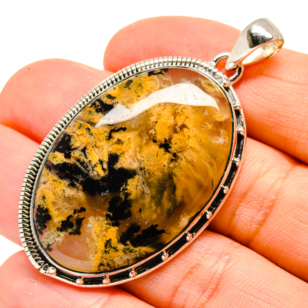 Plume Agate Pendants handcrafted by Anasilvercos - PD755254