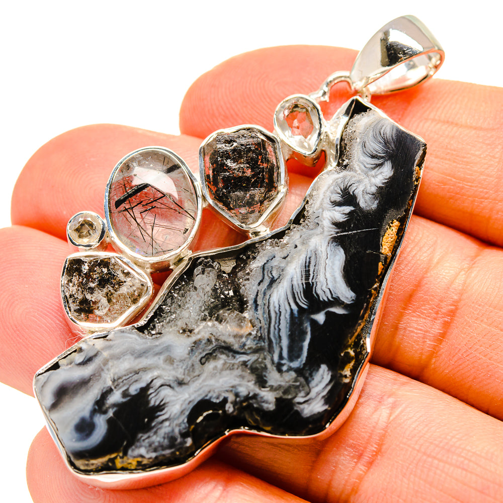 Occo Geode Slice Pendants handcrafted by Anasilvercos - PD755257