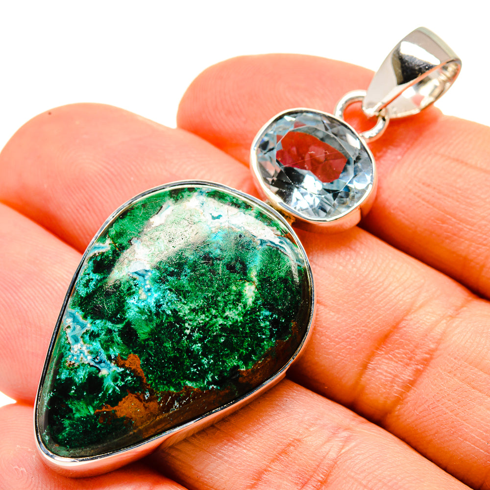 Chrysocolla Pendants handcrafted by Anasilvercos - PD755259