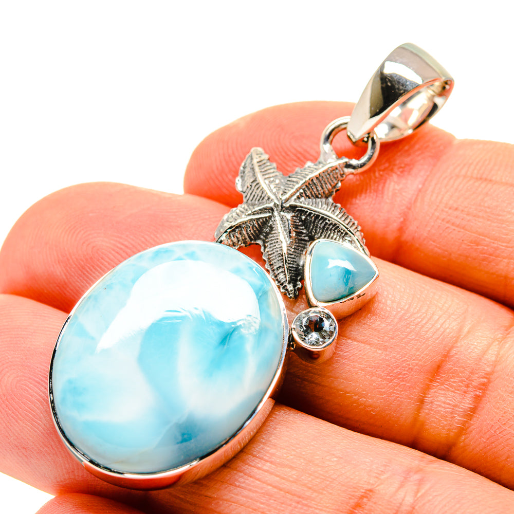 Larimar Pendants handcrafted by Anasilvercos - PD755287