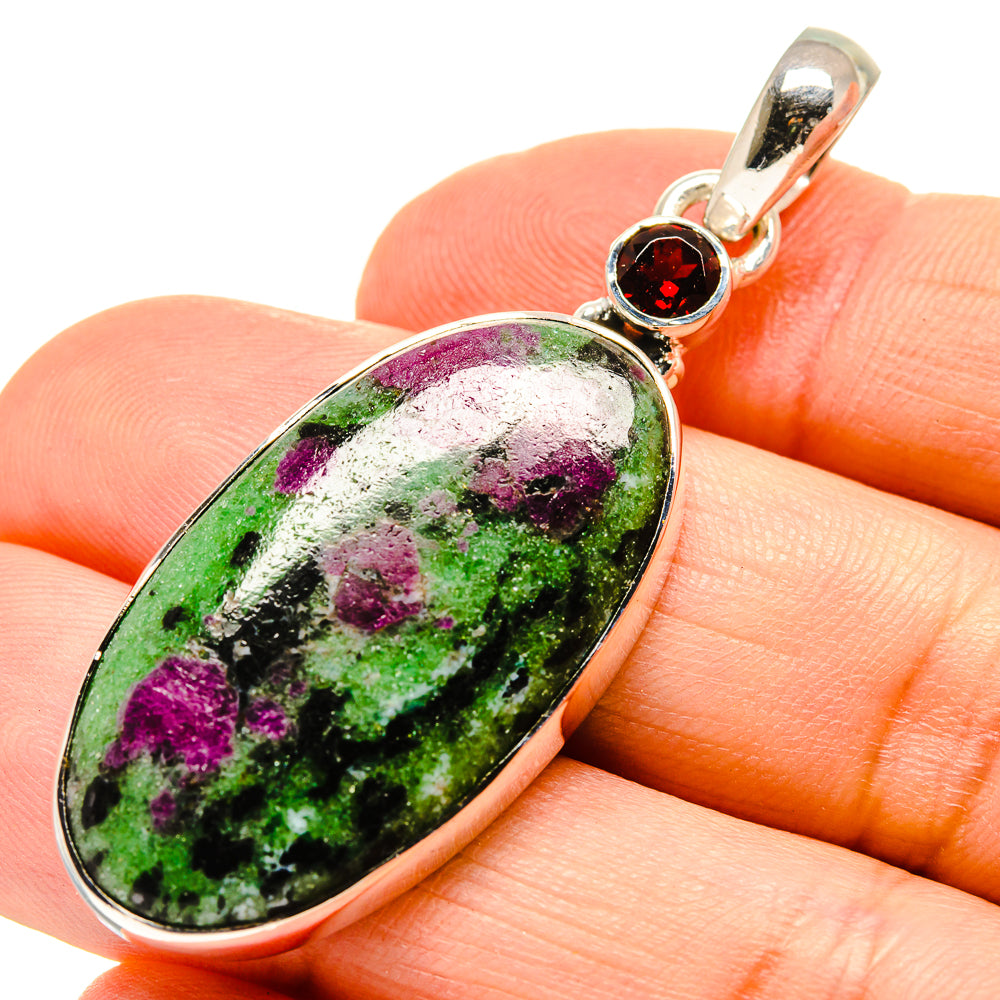 Ruby Zoisite Pendants handcrafted by Anasilvercos - PD755297