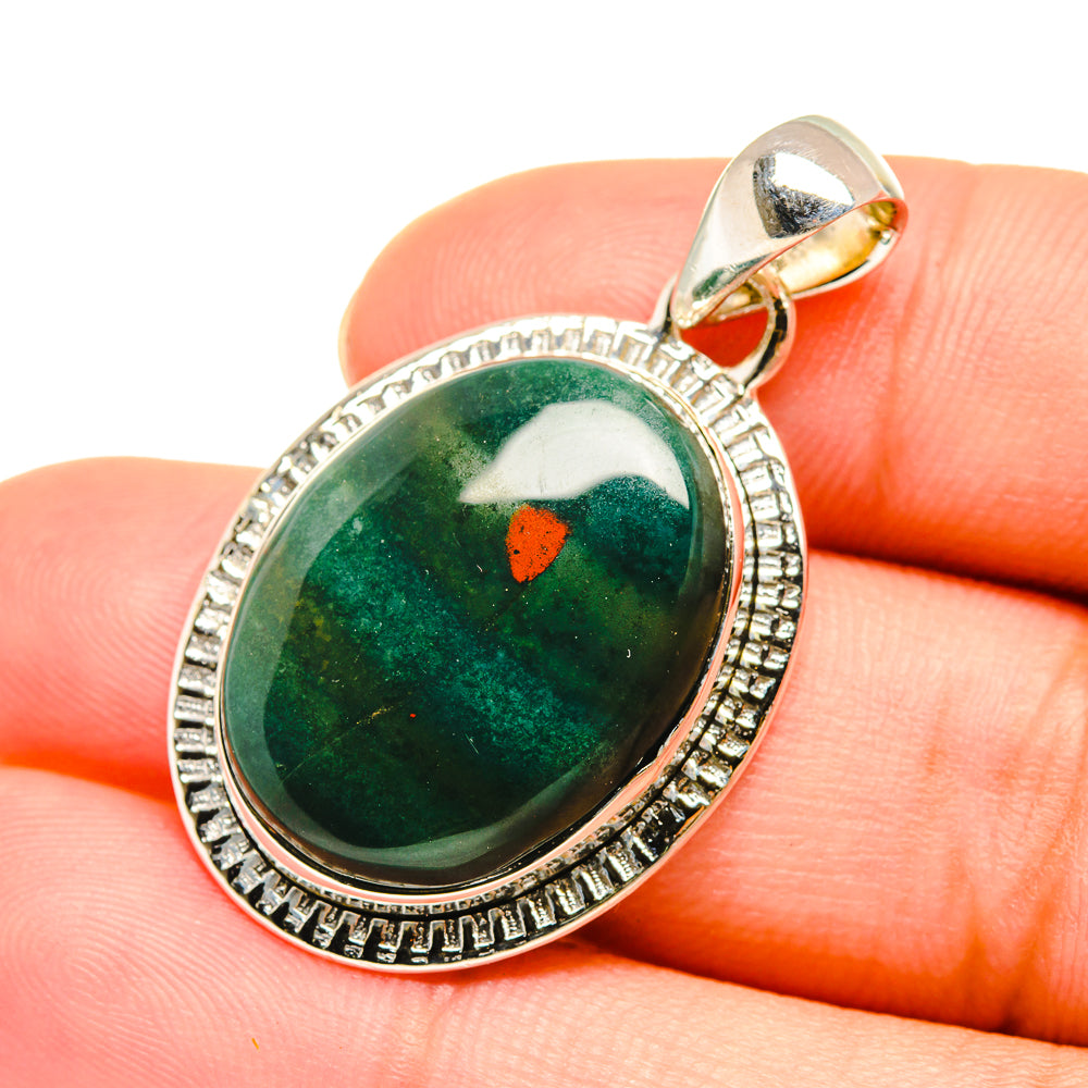 Bloodstone Pendants handcrafted by Anasilvercos - PD7553