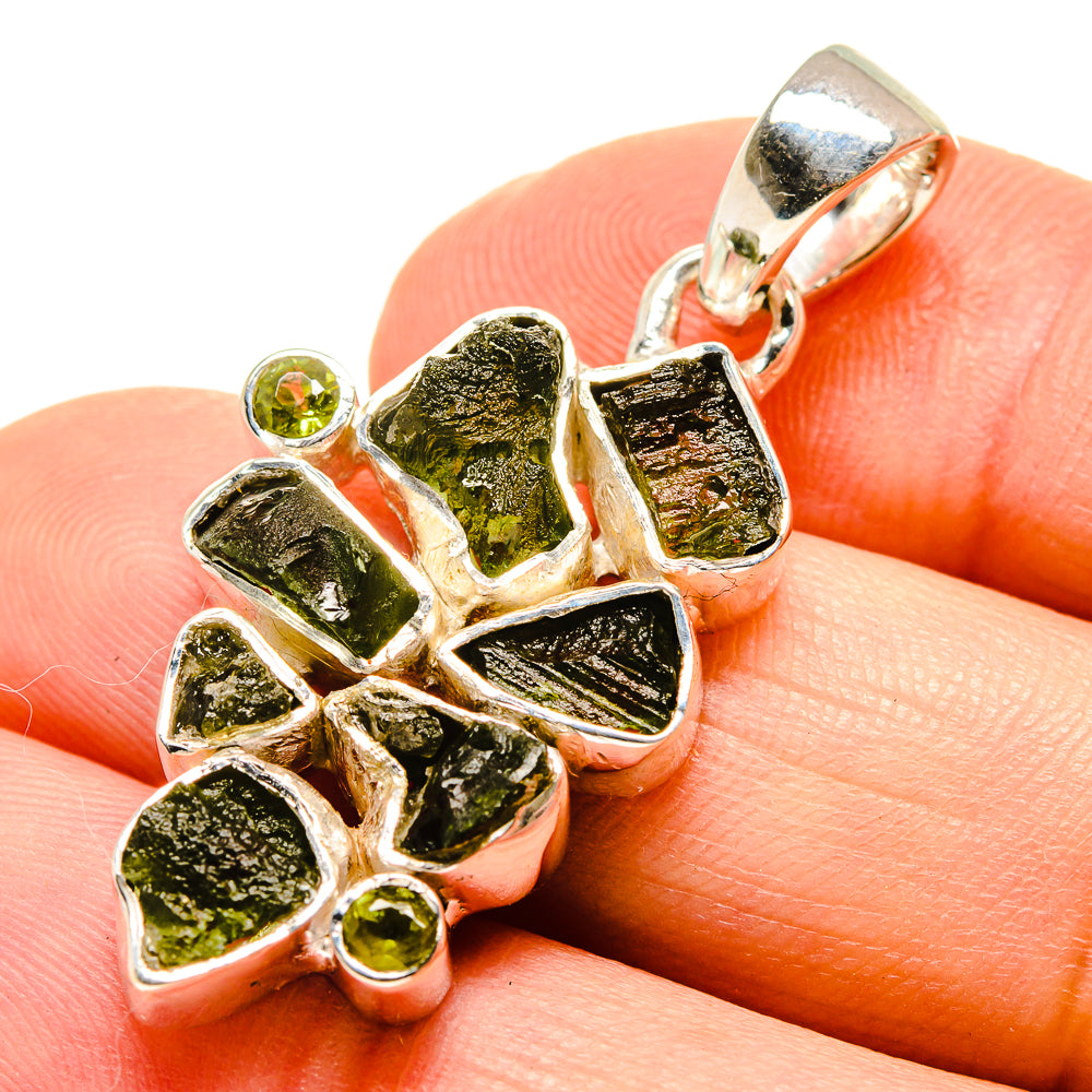 Czech Moldavite Pendants handcrafted by Anasilvercos - PD755301