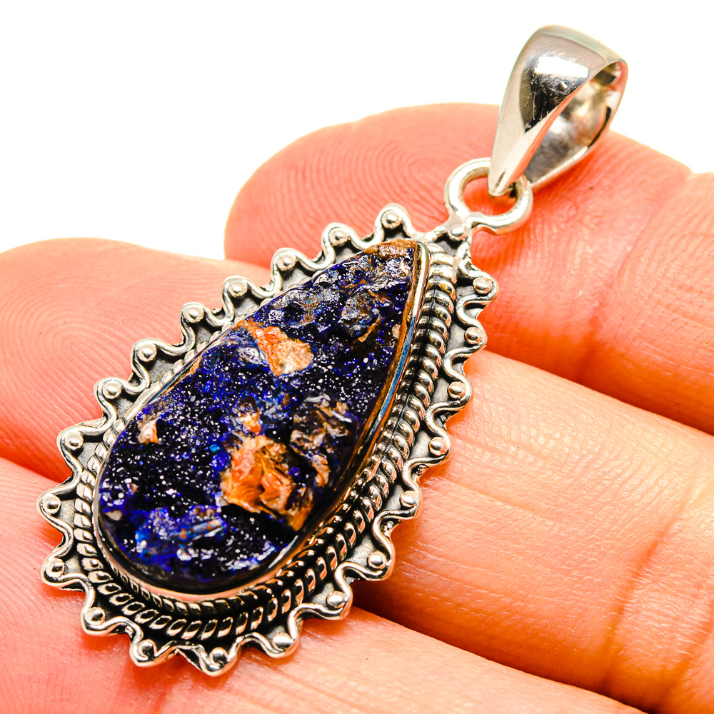 Azurite Pendants handcrafted by Anasilvercos - PD755324
