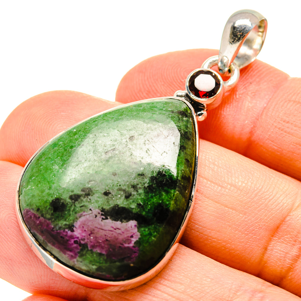 Ruby Zoisite Pendants handcrafted by Anasilvercos - PD755325