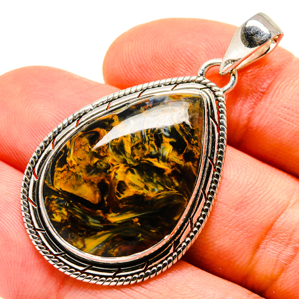 Golden Pietersite Pendants handcrafted by Anasilvercos - PD755338