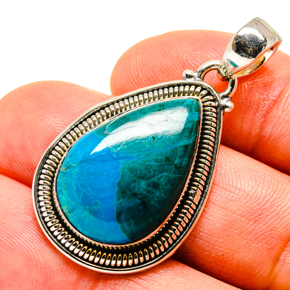 Chrysocolla Pendants handcrafted by Anasilvercos - PD755359