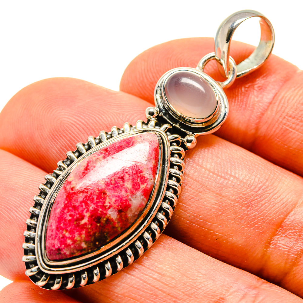 Thulite Pendants handcrafted by Anasilvercos - PD755402