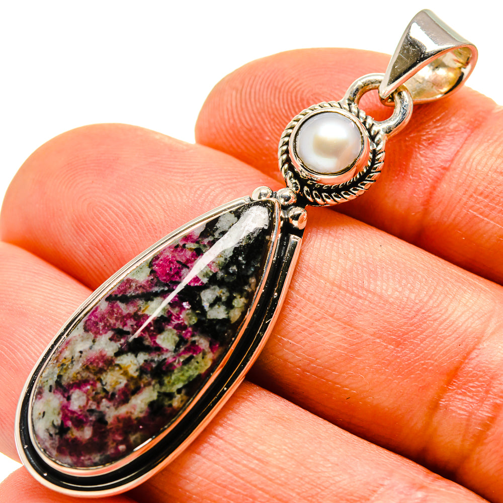 Russian Eudialyte Pendants handcrafted by Anasilvercos - PD755405