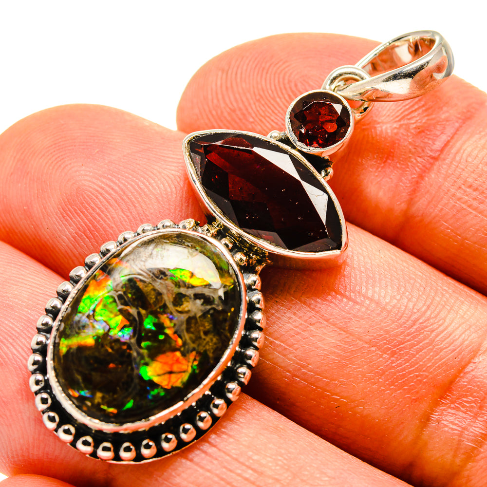 Ammolite Pendants handcrafted by Anasilvercos - PD755407