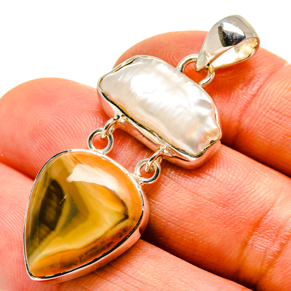 Willow Creek Jasper Pendants handcrafted by Anasilvercos - PD755420