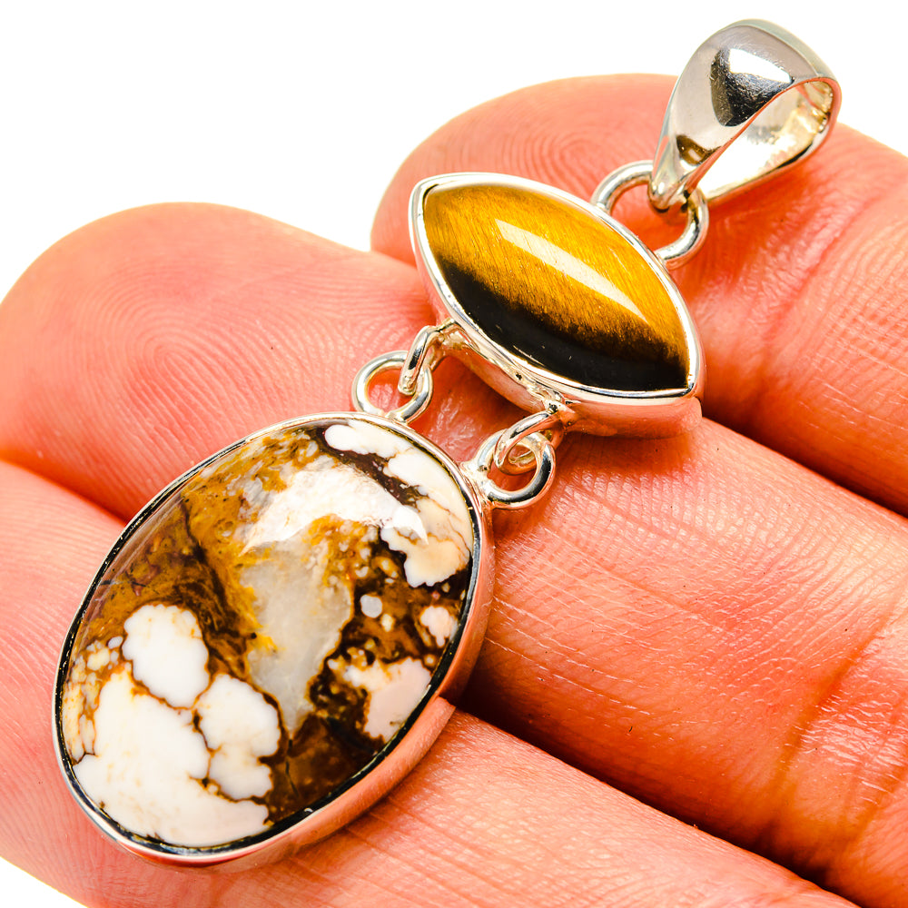 Peanut Wood Jasper Pendants handcrafted by Anasilvercos - PD755422