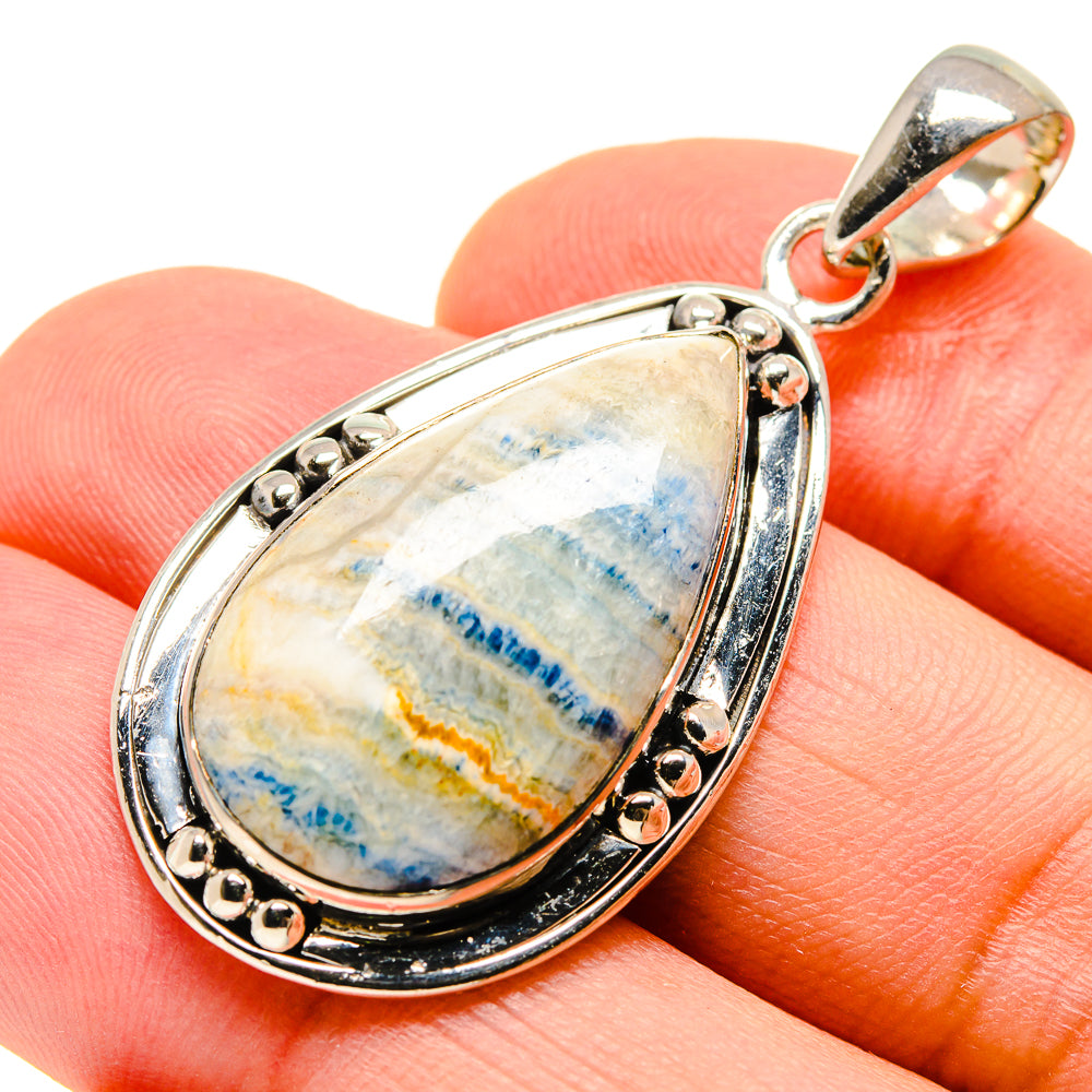 Blue Scheelite Pendants handcrafted by Anasilvercos - PD755439